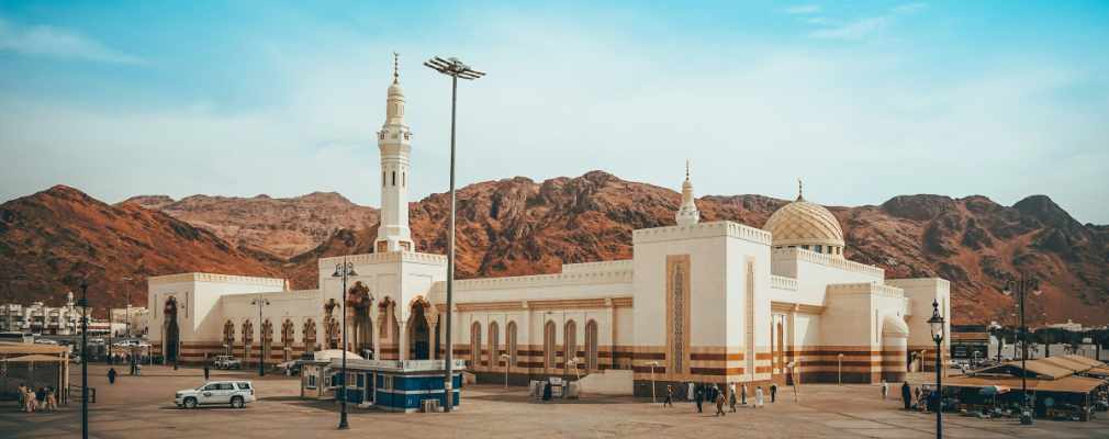 Mosque in the mountains of Saudi Arabia